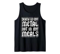 Death In My Metal Not My Meals Vegano Death Metal Camiseta sin Mangas