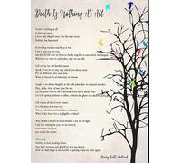 Death Is Nothing At All Henry Scott-Holland Quote - Funeral Poem Canvas Wall Art Print for Living Room, Office & Memorial Decor(Framed,16x24inch(40x60cm))