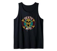 Death Metal Tibias Cruzadas del Cráneo Skull La Calavera Camiseta sin Mangas