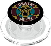 Death Metal Tibias Cruzadas del Cráneo Skull La Calavera PopSockets PopGrip para MagSafe