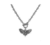 Death Moth Pendant Necklace Choker Jewelry Fashion Skull Butterfly Necklace