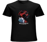 Death Note Chained Notes Unisex Tees Men's T Shirt Black L