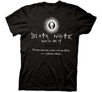 Death Note How to Use It Mens Black T-Tshirts Camisetas y Tops M Short Sleeve Cotton Cause tee Tshirts Camisetas y topss(XX-Large)