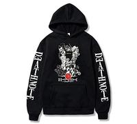 Death Note L·Lawliet Sudadera con Capucha Anime Cosplay Sudadera Pullover Manga Larga Ropa Deportiva Informal Sudaderas para Hombres Mujeres