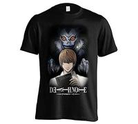 Death Note Ryuks Behind The Death Official Light Yagami Black Men T-Tshirts Camisetas y Tops(Small)