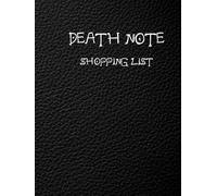 DEATH NOTE SHOPPING LIST: THREE-WAY SHOPPING LIST BOOK, GENERAL LIST ,WEEKLY LIST, LIST BY GENRE.