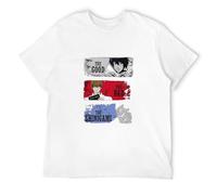 Death Note T-Shirt The Good The Bad The Shinigami Anime Manga Adult tee Top T-Shirt WhiteM