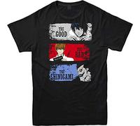 Death Note T-Tshirts Camisetas y Tops The Good The Bad The Shinigami Manga Adult tee Top Black(X-Large)