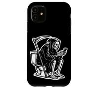 Death On The Throne Doom Scrolling The Internet Carcasa para iPhone 11