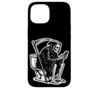 Death On The Throne Doom Scrolling The Internet Carcasa para iPhone 15