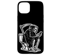Death On The Throne Doom Scrolling The Internet Carcasa para iPhone 15 Plus
