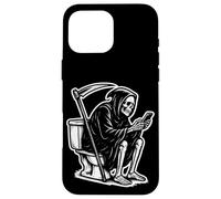 Death On The Throne Doom Scrolling The Internet Carcasa para iPhone 16 Pro MAX