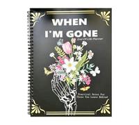 Death Planner Organizer, End of Life Planners, Guided Journal Notebook, Will Preparation Workbook, Thought Organizers, Important Records Organizer, Senior Use, 11.22×8.66 pulgadas
