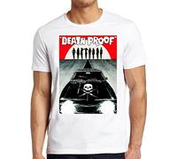 Death Proof Stuntman Mike Tarantino Russ Meyer Gift Cult Movie tee White Yellow Black Red Mens Women T Tshirts Camisetas y Tops 100% Cotton M623(Medium)