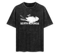 Death Records Logo Mens T-Shirt Black Unisex tee XXL