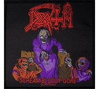 DEATH SCREAM BLOODY GORE - Parche tejido (10 x 10 cm)