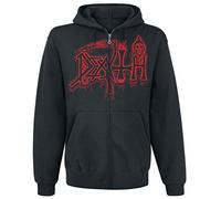 Death Scream Bloody Gore Sudadera Capucha con Cremallera Negro L