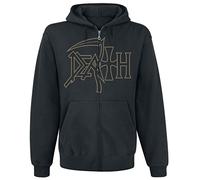 Death The Sound of Perseverance Hombre Capucha con Cremallera Negro 50% algodón, 50% poliéster Regular