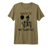 Death To My Twenties Funny R.I.P 20s, Esqueleto de 30 cumpleaños Camiseta Premium