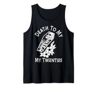 Death To My Twenties Funny R.I.P 20s, Esqueleto de 30 cumpleaños Camiseta sin Mangas