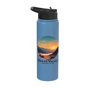 Death Valley National Park Desierto Puesta Del Sol Paisaje Stainless Steel Insulated Water Bottle