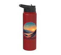 Death Valley National Park Desierto Puesta Del Sol Paisaje Stainless Steel Insulated Water Bottle