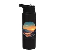 Death Valley National Park Desierto Puesta Del Sol Paisaje Stainless Steel Insulated Water Bottle