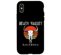 Death Valley National Park Retro Cattle Skull Graphic Carcasa para iPhone X/XS