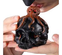 Death Whistle - Clay 7.2x9.3x7.4cm | Screaming Aztec Death Whistle for Authentic Sound | Halloween Loud Skull Whistl, Portable Survival Tools for Camping Picnic Hiking Party Meditation