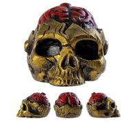 Death Whistle - Halloween Whistle | Scary Whistlee, Aztec Brain Ghost Whistlee, Scary Brain Design Prank Warning Tool For Youth Photo Prop Camping Hiking Nighttime Haunted And House