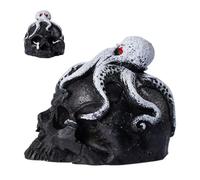 Death Whistle, Self Defense Halloween Prank Tools | 7,2 x 9,3 x 7,4 cm Death Skull Horn Octopus Whistle | Convenient for Outdoor Picnic Hiking Climbing War Exhibitions Meditation Film Party Collectors