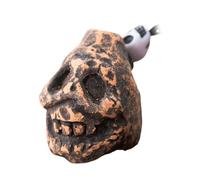 Death Whistle Skull, Aztec Death Whistle - Sonidos sangrientos, gritando Death Whistles Human Scream Collectable Aztek Skull Art & Decor, Handmade From Clay, es fácil de llevar y perfecto