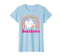 Deathcore Shirts | Sarcástico Metalhead Metal Deathcore Music Camiseta, Mujer, Azul Bebé, L