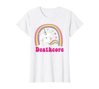 Deathcore Shirts | Sarcástico Metalhead Metal Deathcore Music Camiseta, Mujer, Blanco, S