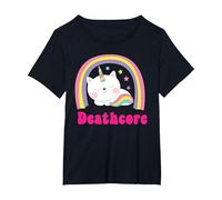 Deathcore Shirts | Sarcástico Metalhead Metal Deathcore Music Camiseta, Mujer Tallas Grandes, Negro, 3XL Grande