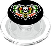 Deaths-Head Polilla cráneo Tradicional Tatuaje Flash PopSockets PopGrip para MagSafe