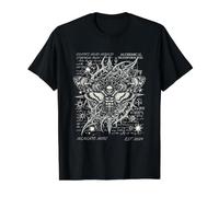 Death's Head Polilla Goth Alt Skull Sigilismo Y2K Grunge Camiseta gráfica económica, Hombre, Negro, M