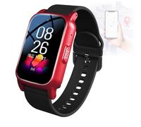 DEaThsalL Reloj Inteligente con detección de caídas para Personas Mayores. Alarma Personal, Resistente al Agua, Monitor de Actividad física, Evita Que se pierdan Black