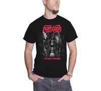 Deathwish T Tshirts Camisetas y Tops at The Edge of Damnation Band Logo New Official Mens Black White Yellow Black Red Mens Women T Tshirts Camisetas y Tops 100% Cotton(Large)