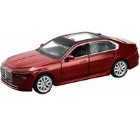DEAVER Réplica Coche Escala 1:32 15 cm Largo aleación Fundido presión para BMW I7 G70 Lujoso vehículo Coleccionable Adornos vehículos Motor(Red)
