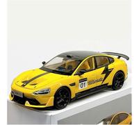 DEAVER Vehículos Metal Fundido presión 1:24 para Xiaomi Su7 Ultra Track Edition Coche aleación maqueta Sonido vehículo simulación estática Retroceso Regalo coleccionistas(Yellow Track Edition)