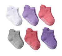 DEBAIJIA 6 Pares de Calcetines de Algodón para Bebé 1-3 Años Respirable Niñas Niños Calcetines Suaves Cómodos Primavera Verano Otoño - M