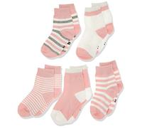 DEBAIJIA Niños Niñas Calcetines de Algodón Cómodo Deportivo Jogging Suave Elasticity Absorber el Sudor primavera verano otoño Color Rosa claro 0-1 año (Pack de 5 Pares)