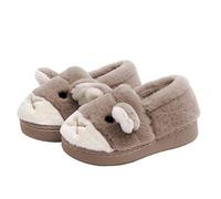 DEBAIJIA Zapatos para Niños pequeños 1-3T Baby First-Walking Kid Deporte Suela Suave Algodón Encantador Oso 29 EU Marrón (Tamaño Etiqueta 200)