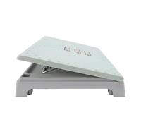 Debajo del Escritorio del Reposapiés de Altura Ajustable Taburete Ergonómico para el Pie para la Oficina de la Oficina - Material de Plástico de PP (Green)