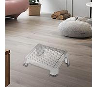 Debajo del reposapiés del escritorio con reposapiés portátil de masaje for reposapiés de baño de viaje en casa (Color : Gray)