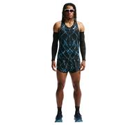 Nike Running - Ropa para trail running - M Nike Dri-Fit ADV Aeroswift Singlet Aop Black White - Talla XL - Negro Negro XL