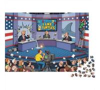 Debate Presidencial Final Puzzle De Madera Impermeable Puzzles De 1000 Piezas para Adultos Divertido Rompecabezas para Decoración del Hogar