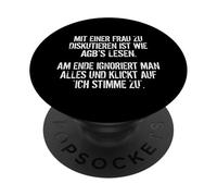 Debatir con una Mujer es como Leer los términos y Condiciones PopSockets PopGrip Adhesivo