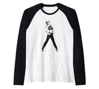 Debbie Harry Líneas Paralelas Era Blondie por Allan Ballard Camiseta Manga Raglan